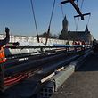 Am Mittwoch wurden die ersten Tramschienen für den Pont Adolphe geliefert.