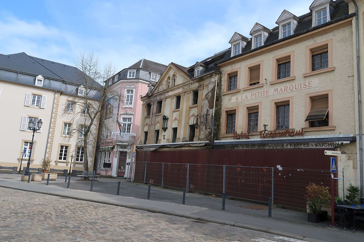 Von dem alten "Hôtel-Restaurant A la petite marquise" sollen nur die Fassade, eine Innenwand und das im Hinterhof gelegene denkmalgeschützte Haus "Petite Portugaise" erhalten bleiben.