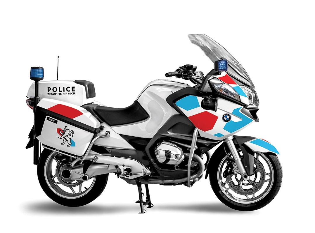 Die offizielle Präsentation der Polizei.