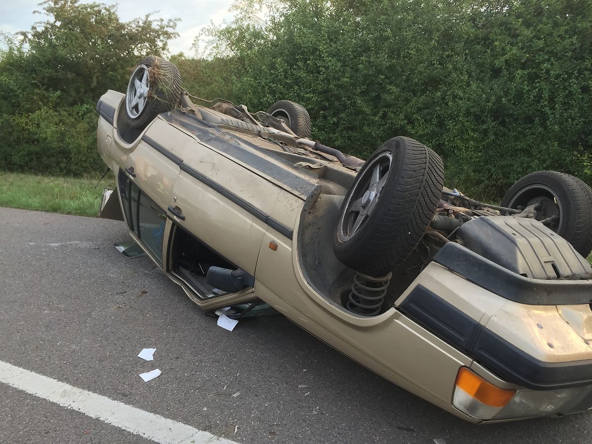 Der Fahrer dieses Wagens hatte Glück im Unglück.