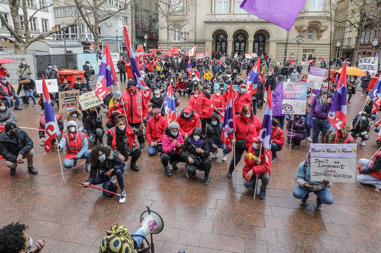 Am Samstag wurde in Luxemburg für das Recht auf Wohnen demonstriert.