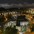 Lokales mise en lumière officielle de l’illumination du patrimoine fortifié Schlassbréck “ partie Nord, bd Victor Thorn, montée de Pfaffenthal, Viaduc Pfaffenthal, Viaduc Trois Glands, Fort du Grünewald, Tour Malakoff, foto: Chris Karaba/Luxemburger Wort