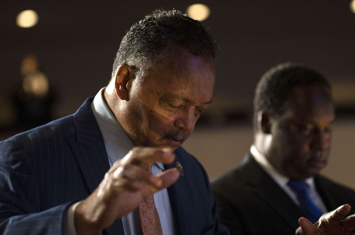 Figure légendaire de la lutte des Droits civiques, le révérend Jesse Jackson était présent à la cérémonie.