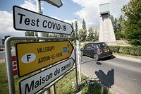 Lokales, Covid-19 Test, P&R Belval, large scale testing,  Esch Alzette, Foto: Guy Wolff/ Luxemburger Wort