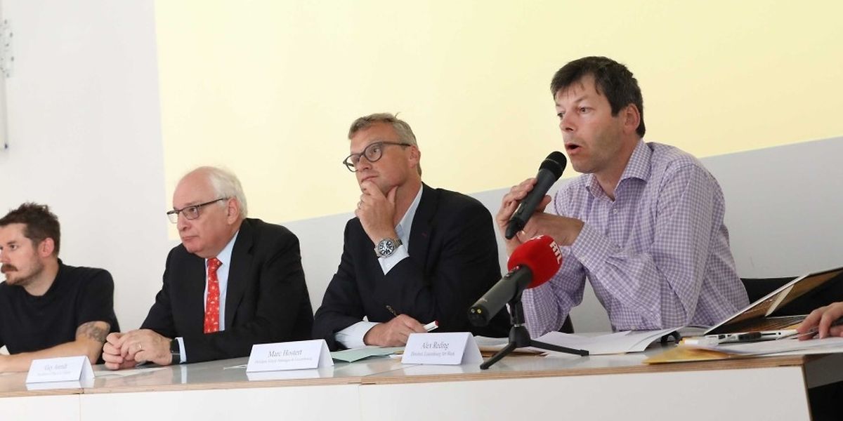 Conférence de presse de la Luxembourg Art Week 2017.