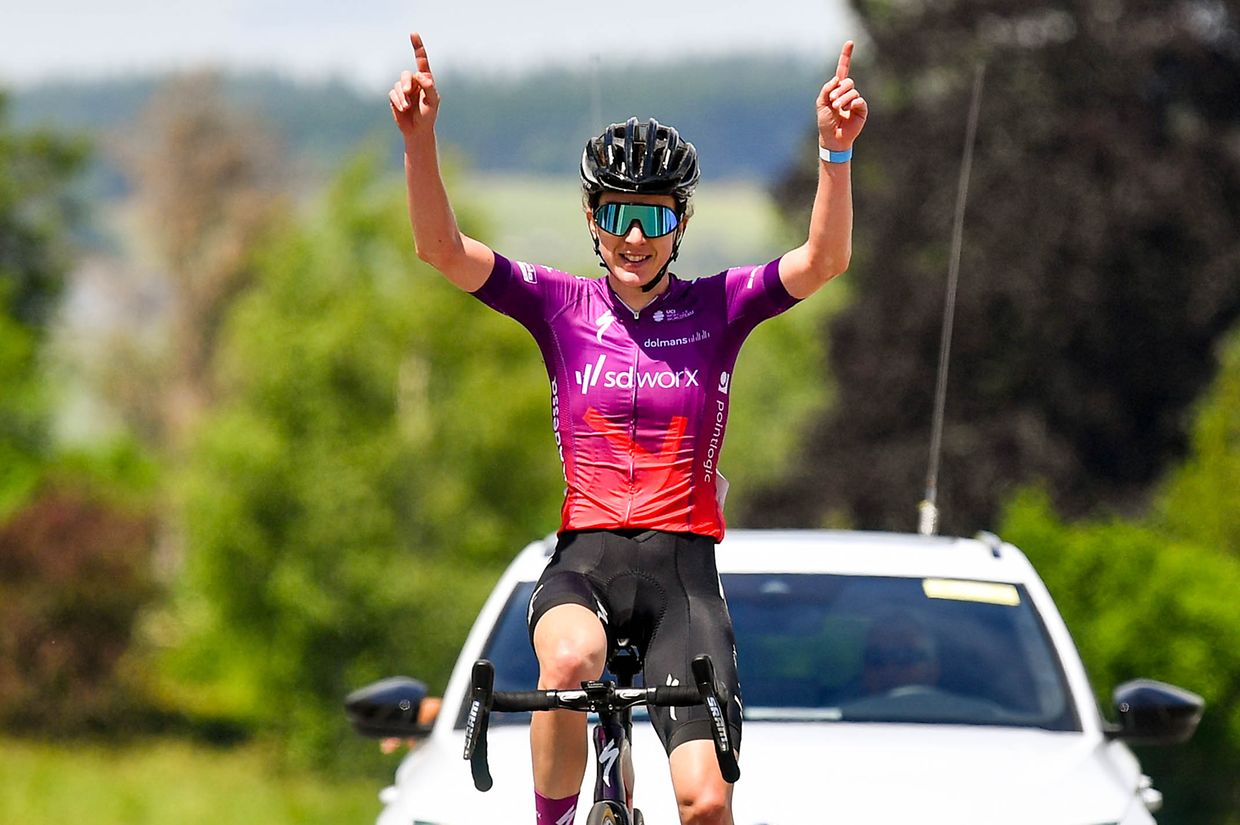 Christine Majerus (SD Worx) sichert sich einen weiteren Landesmeistertitel.