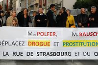 Lokales, Protestaktion gegen Drogenhandel, quartier gare, Bahnhofviertel, rue de Strasbourg, Foto: Anouk Antony/Luxemburger Wort