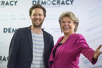 Die frühere EU-Kommissarin Viviane Reding und der grüne Europa-Abgeordnete Jan Philipp Albrecht.