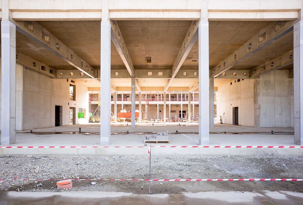 Die Rohbauarbeiten der Zone 1 sind zu 80 Prozent abgeschlossen. 