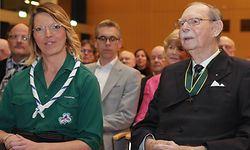 Lëtzebuerger Guiden a Scouten séance académique  100 Joer LGS  Le grand-duc Jean de Luxembourg  foto: Chris Karaba/Luxemburger Wort  