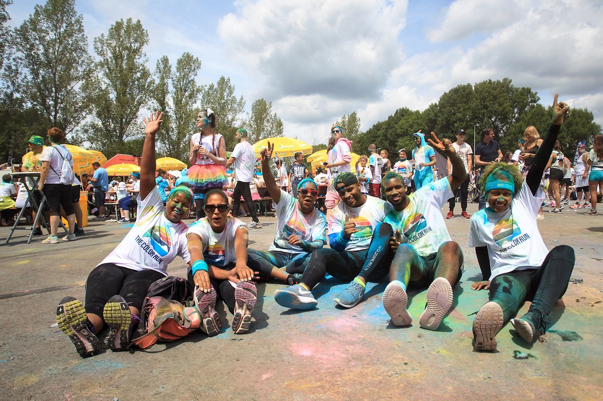 Color Run unicorn edition. Happiest 5k on the planet! Echternach 2017