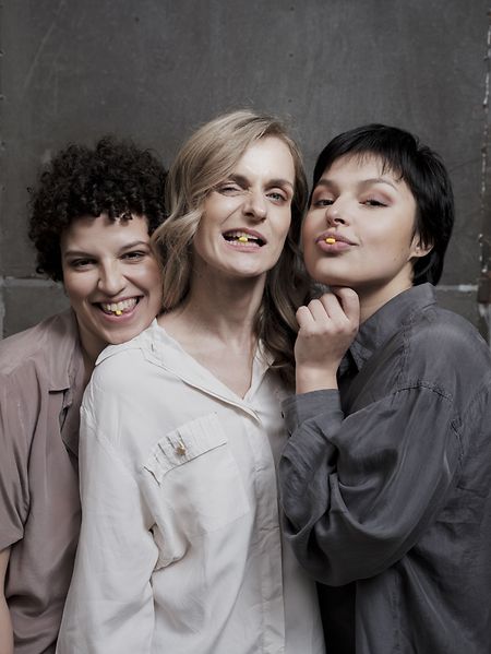 Teklė Baroti, Monika Valkūnait et Nora Zrika, les trois comédiennes de "Good Girls".