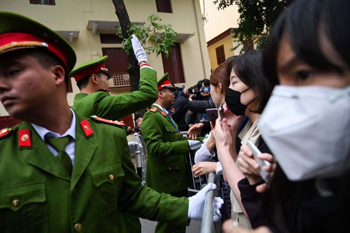 Die Vietnamesische Polizei hatte tausende Polizeibeamte abbestellt.