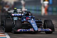 MIAMI, FLORIDA - MAY 08: Fernando Alonso of Spain driving the (14) Alpine F1 A522 Renault on track during the F1 Grand Prix of Miami at the Miami International Autodrome on May 08, 2022 in Miami, Florida.   Chris Graythen/Getty Images/AFP
== FOR NEWSPAPERS, INTERNET, TELCOS & TELEVISION USE ONLY ==