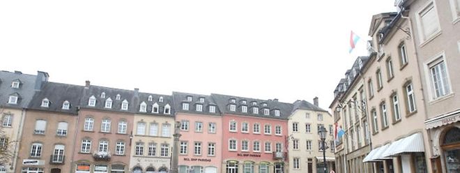 Die Gebäude auf dem Echternacher Marktplatz stehen bereits unter Denkmalschutz.