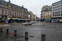 Lok , Place de la Gare , Foto:Guy Jallay/Luxemburger Wort
