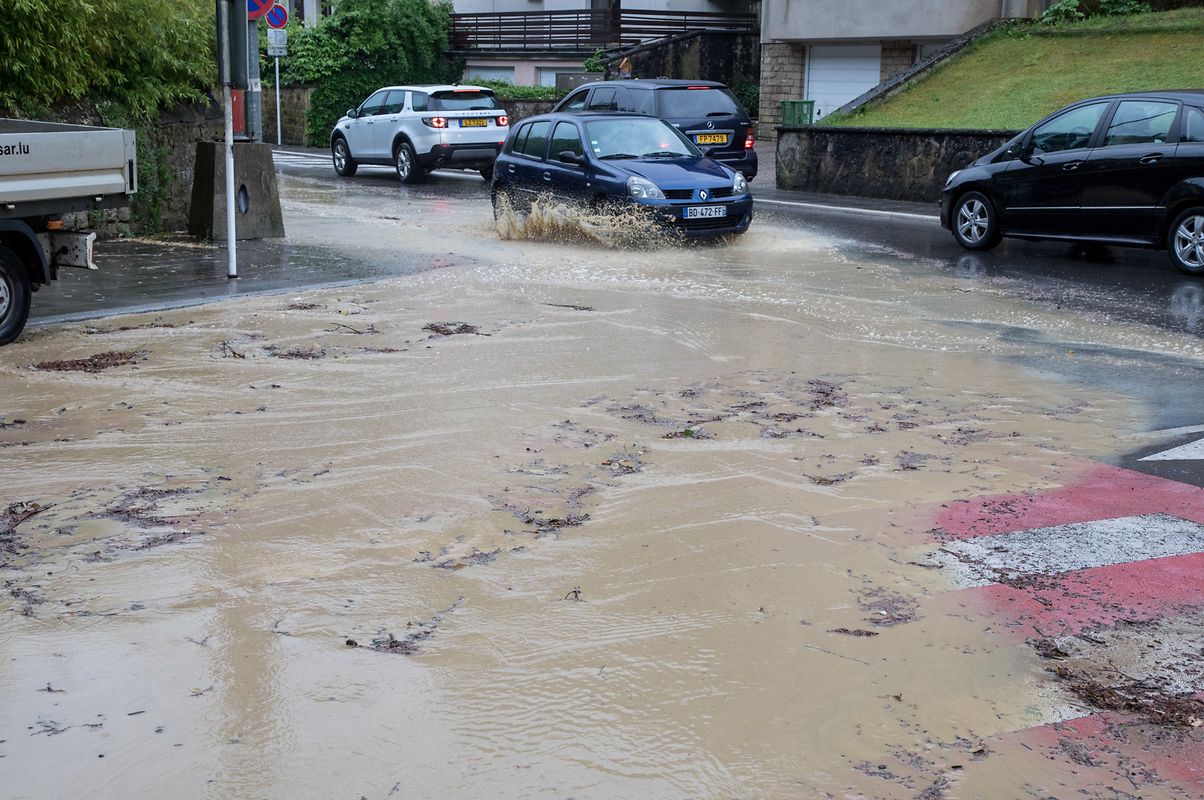 Auch in der Hauptstadt gab es Überschwemmungen, wie hier im Reckenthal.