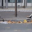 A pair of abandoned shoes seen left in the street near the Bataclan concert hall the morning after a series of deadly attacks in Paris, November 14, 2015.      REUTERS/Charles Platiau      TPX IMAGES OF THE DAY           TPX IMAGES OF THE DAY     