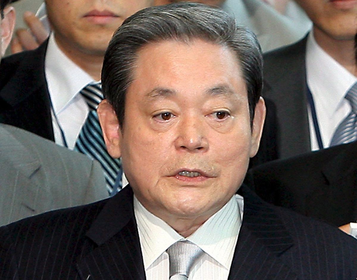 Lee Kun Hee, Vorsitzender des südkoreanischen Elektronikkonzerns Samsung. 
