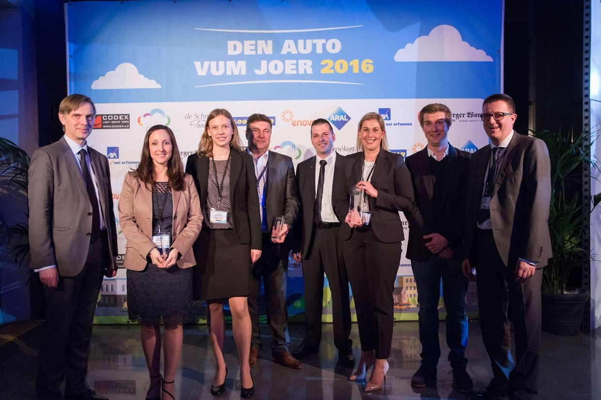 Paul Peckels, Melanie Eberhard, Julia Buchholtz, Marc Devillet, Remy Frenguellotti, Miriam Eisenmenger, Jerry Wagner et Robert Hever.