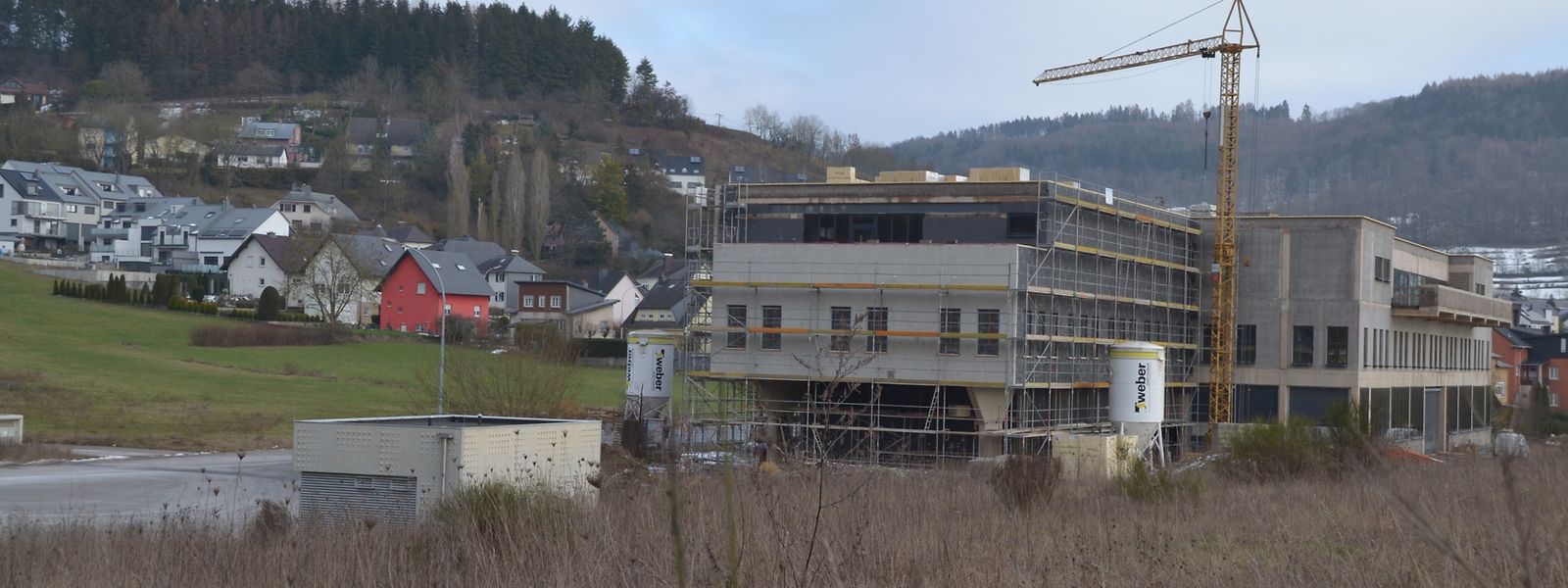 Die private Kontrollstation in Lorentzweiler geht ihrer Fertigstellung entgegen.