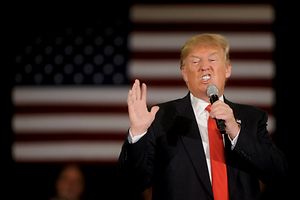 Le candidat républicain Donald Trump en campagne dans le Wisconsin, le 30 mars.