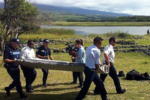 Le flapperon retrouvé près de La Réunion, dont les autorités avaient formellement établi qu'il provenait du MH370.