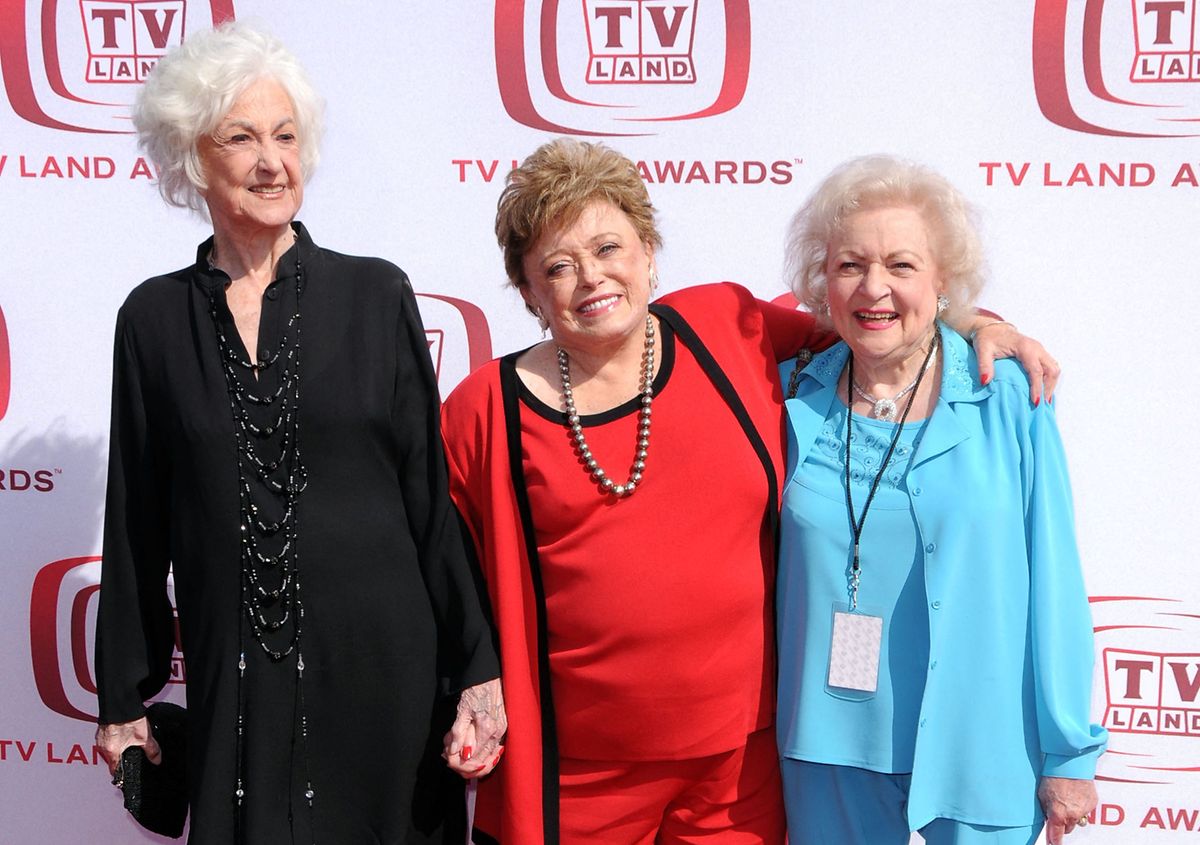 Bea Arthur, Rue McClanahan und Betty White (drei der vier "Golden Girls") im Jahr 2008. 