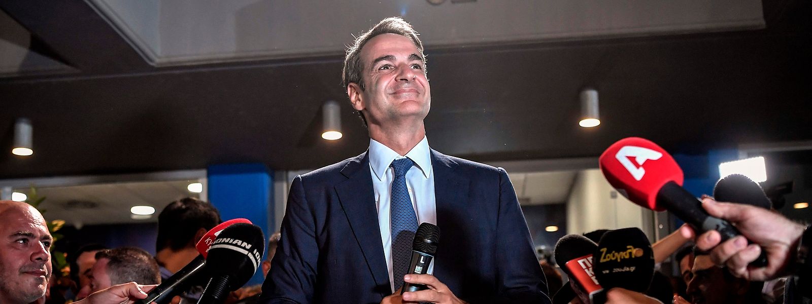 Kyriakos Mitsotakis zeigte sich am Sonntag vor der Presse zuversichtlich, bereits am Montag die Geschäfte übernehmen zu können.