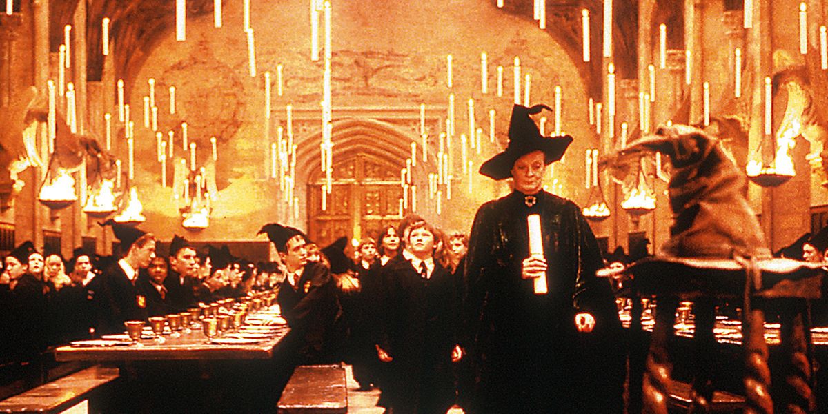 Wer ist ein Gryffindor, wer ein Slytherin, wer ein Hufflepuff, wer ein Ravenclaw? Der sprechende Hut weiß es.