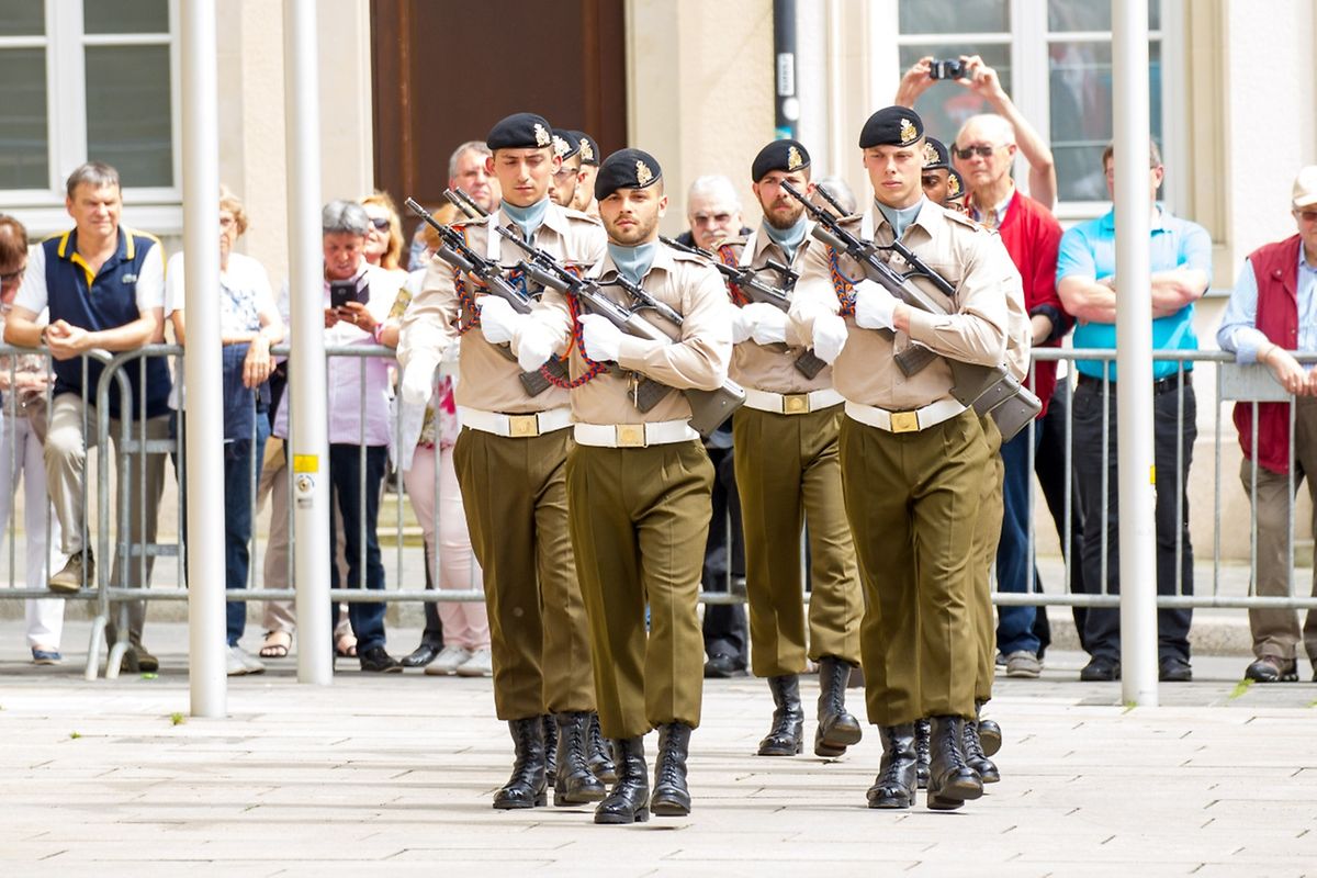Die feierliche Wachablösung am Mittwochnachmittag.