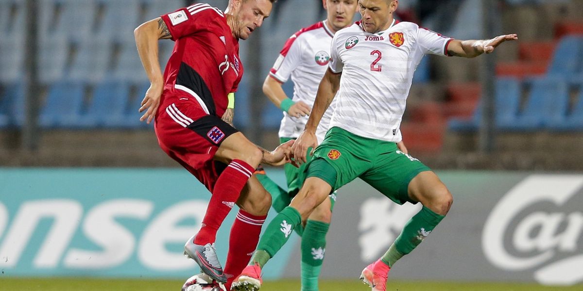 Das FLF-Team mit Kapitän Aurélien Joachim (l.) holte zum Abschluss der WM-Kampagne ein 1:1 gegen Bulgarien.