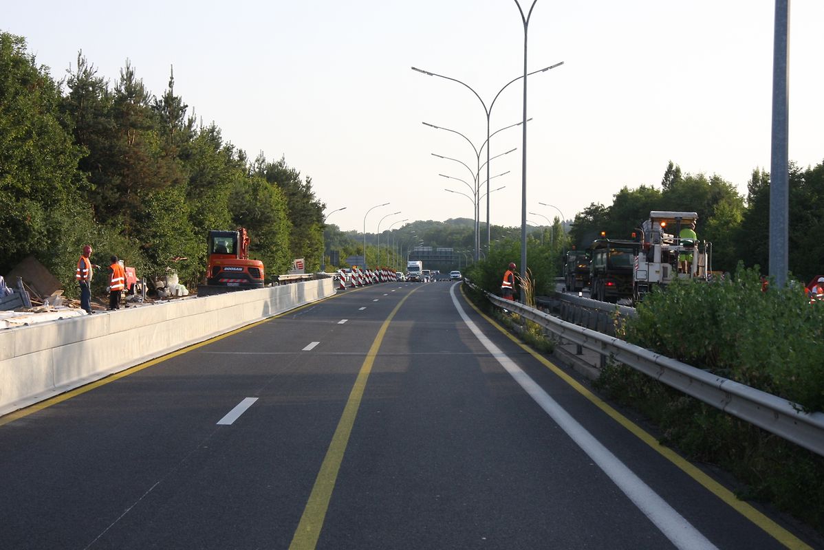 Der 30 Meter Fahrbahnbelag wurde vergangene Woche erneuert. 