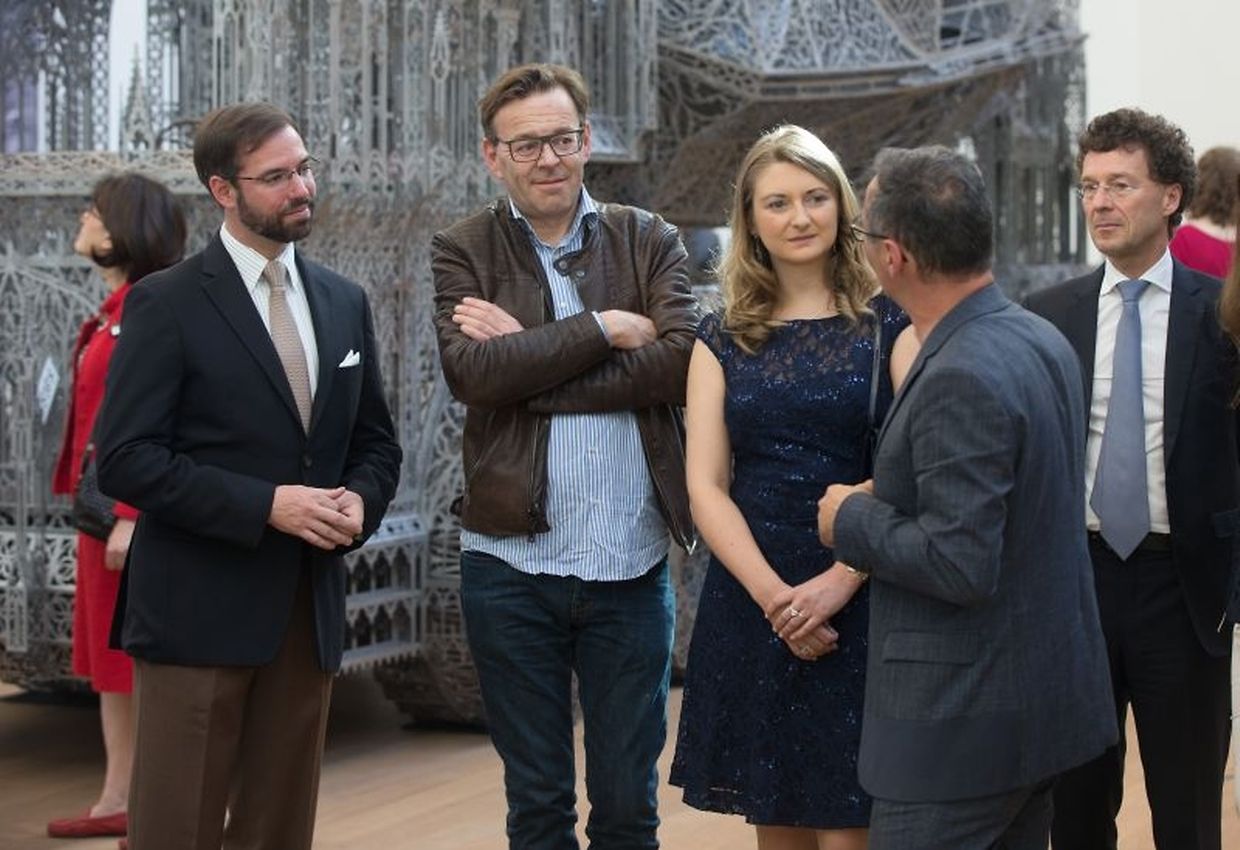 Vernissage der Wim Delvoye-Ausstellung im Mudam.