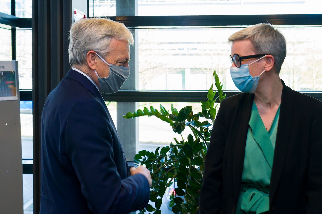 Zum Abschluss seiner Visite traf sich Rexnders auch mit Justizministerin Sam Tanson. 