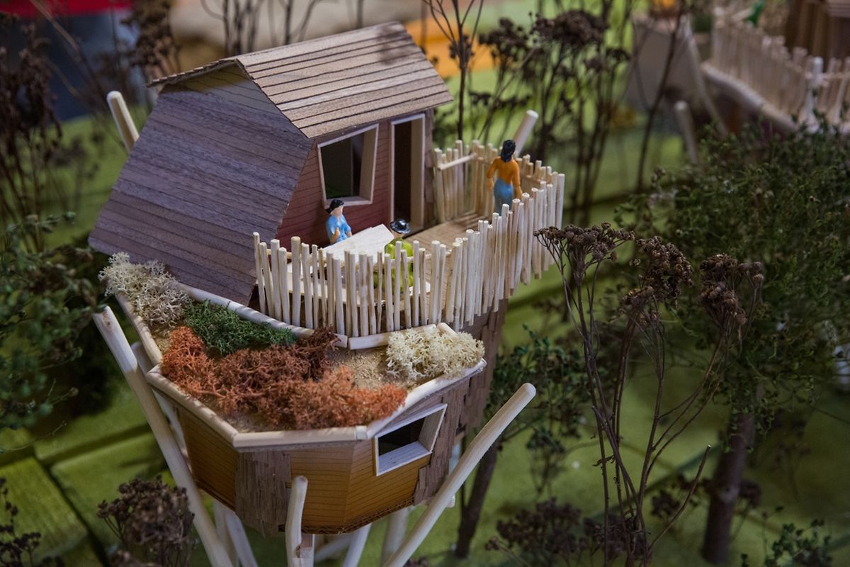 Auch Balkons sind vorgesehen. Um die Natur aus einer neuen Perspektive aus entdecken zu können. 