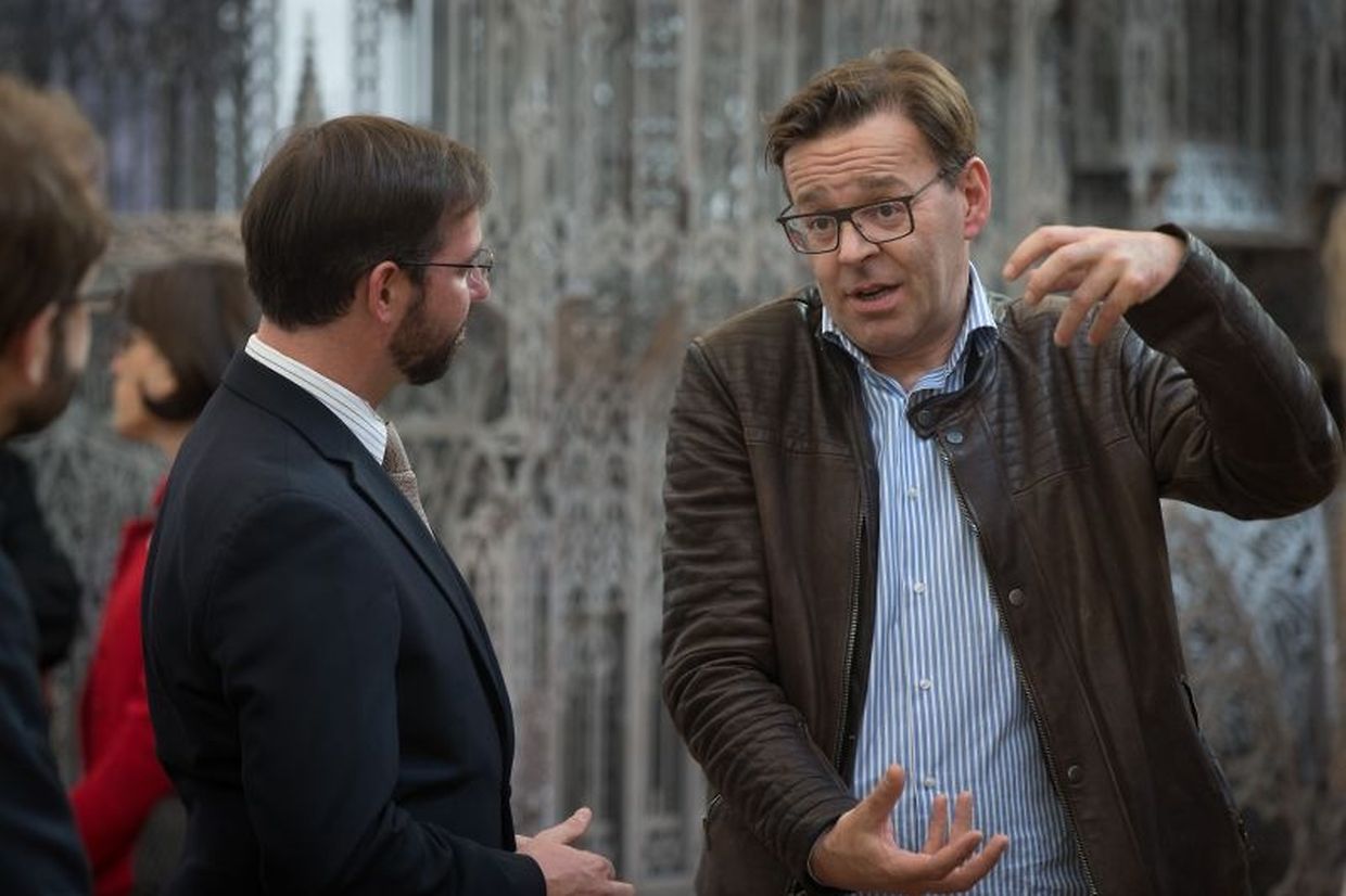 Vernissage der Wim Delvoye-Ausstellung im Mudam.