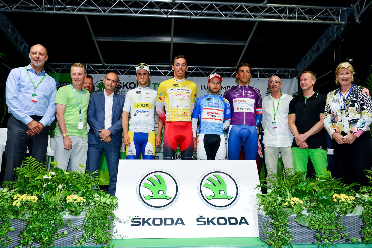 Die Trikotträger nach dem Prolog.