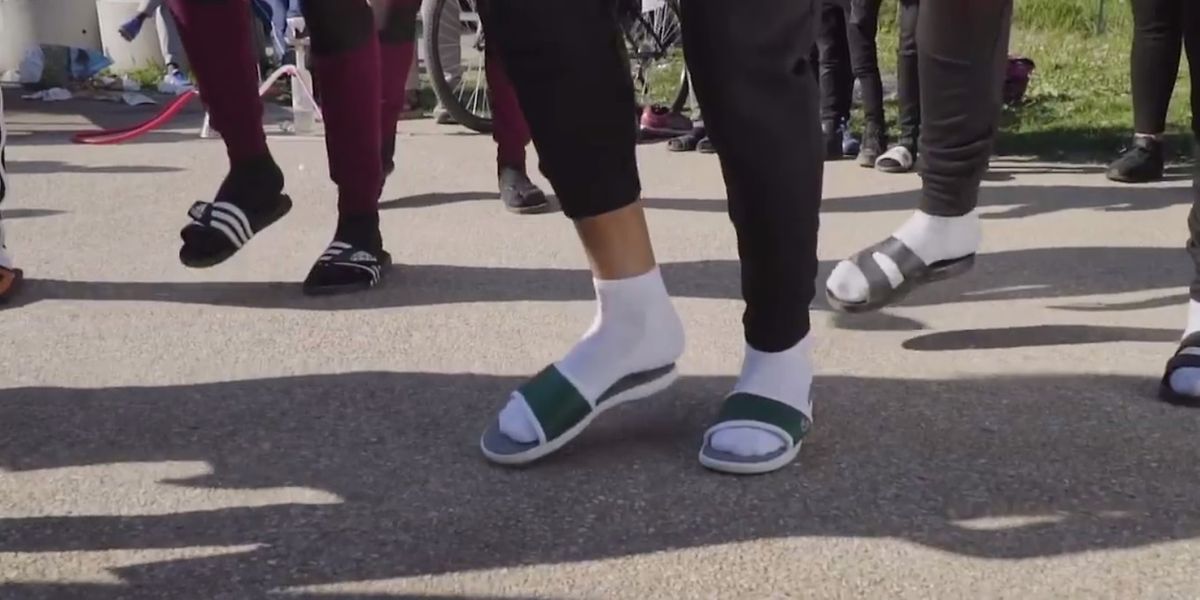 claquette chaussette