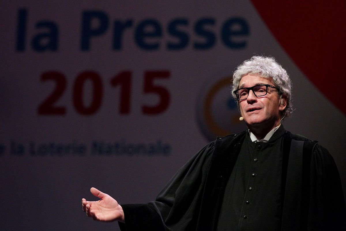 Marc Schmit parodierte Rechtsanwalt Gaston Vogel.