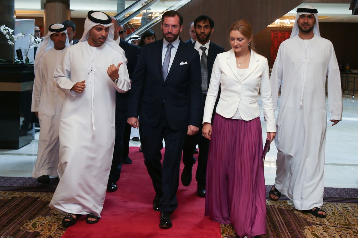 Bis Ende der Woche ist das erbgroßzogliche Paar zusammen mit den Ministern Etienne Schneider und François Bausch auf Wirtschaftsmission in den Vereinigten Arabischen Emiraten.