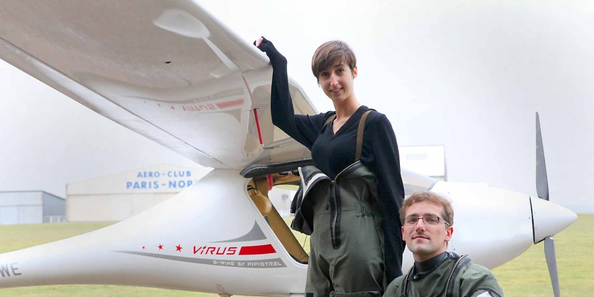 Das Team von Wings for Science, Clémentine Bacri undt Adrien Normier
