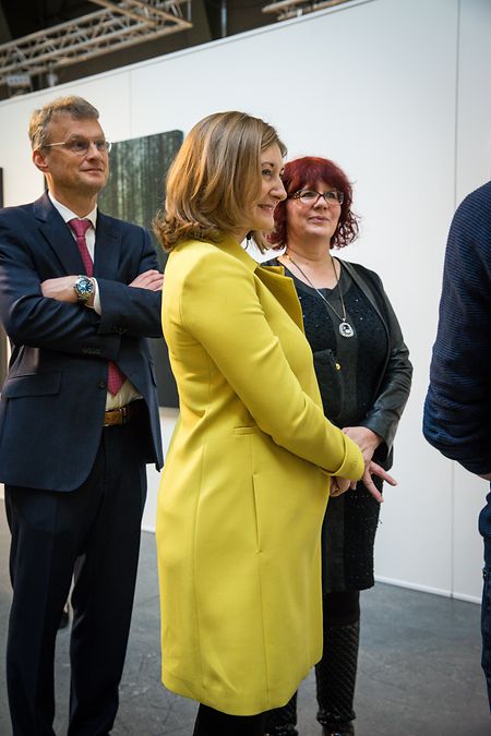 Erbgroßherzogin Stéphanie bei der Eröffnung des Cercle Artistique de Luxembourg am 12. November.