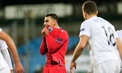 Danel Sinani (Luxemburg – 9) nach verschossenem Elfmeter / Fussball, Nations League 2020-2021, Liga C, Gruppe I, Spieltag 6 / 17.11.2020 / Luxemburg – Aserbaidschan / Stade Josy Barthel / Foto: Yann Hellers