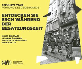 FÜHRUNG DES GEDENKWEGS IN ESCH-ALZETTE - 14.30 UHR @MUSEUM - DE / LU