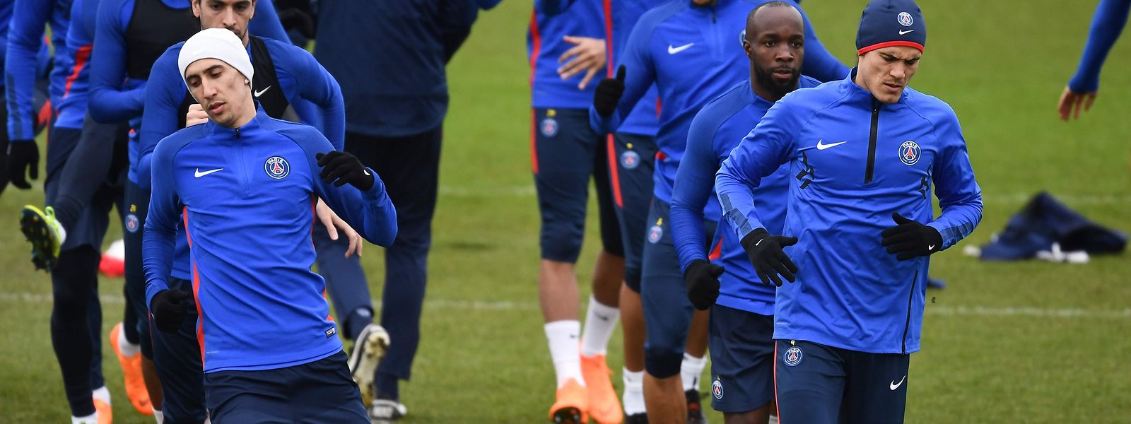 Sans Neymar, mais avec Angel Di Maria (à g.9 et Edinson Cavani (à dr.), le PSG est en ordre de bataille pour affronter le Real Madrid ce mardi