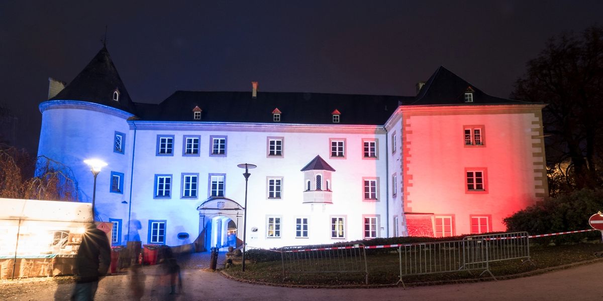Normalerweise leuchtet das Sassenheimer Schloss beim Wanterfeeling in Blau. Nicht so bei der diesjährigen Auflage.