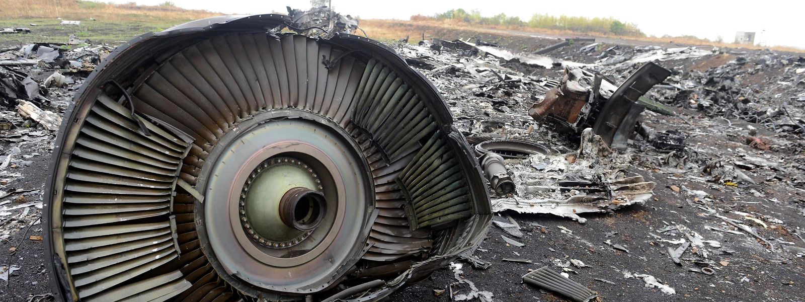 Wrackteile des Malaysia Airlines Fluges MH17.