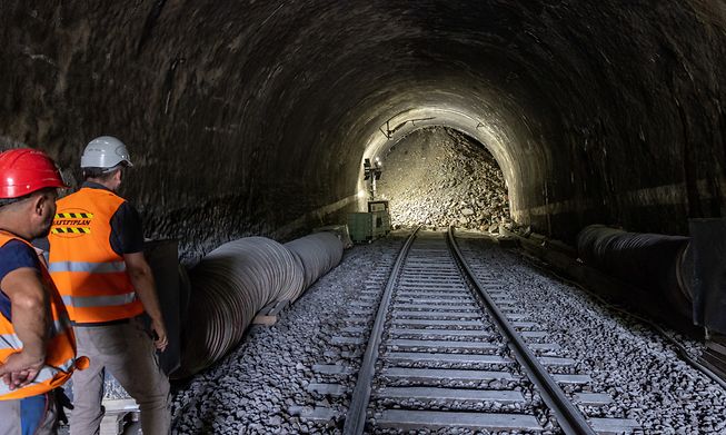 The 236-metre-long tunnel links trains going north from Luxembourg City to the Belgian border town of Gouvy and then Liège