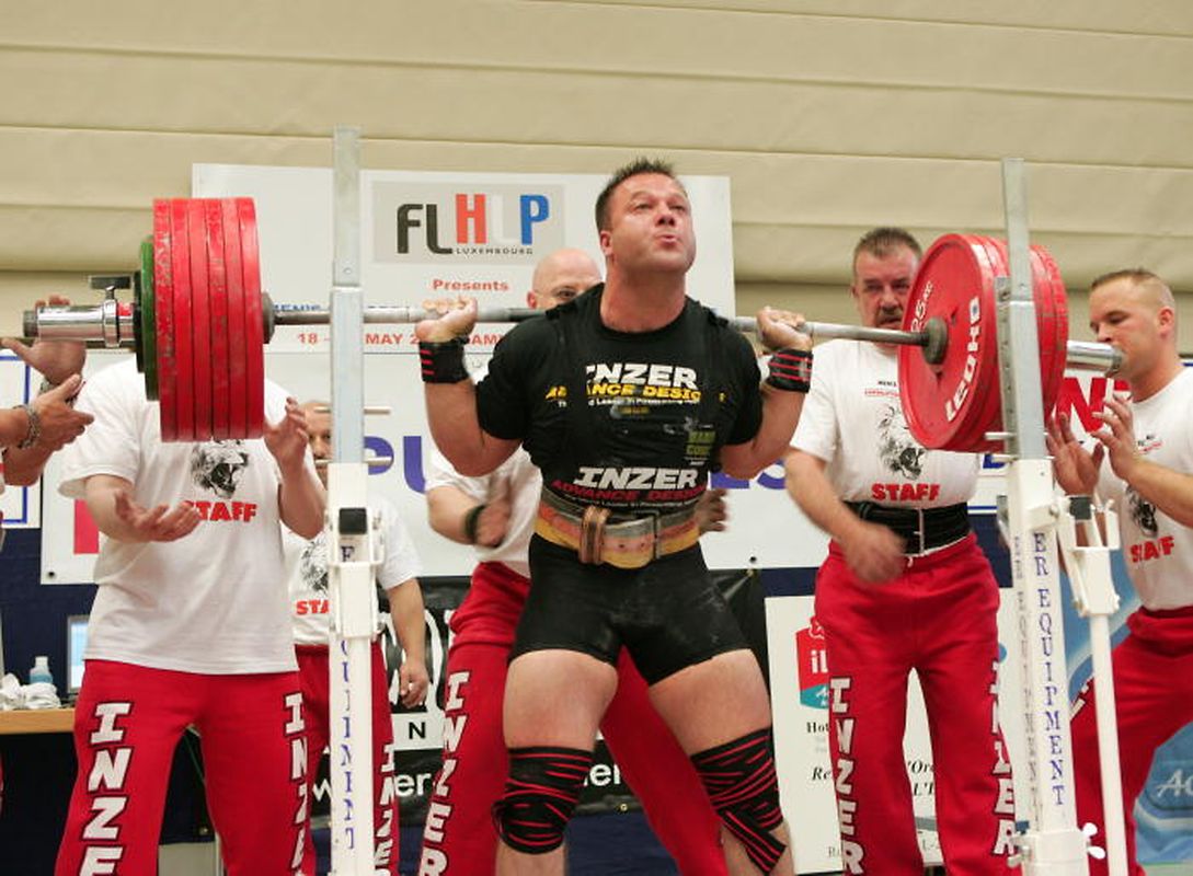 Aníbal Coimbra, várias vezes campeão da Europa e do Mundo de Powerlifting